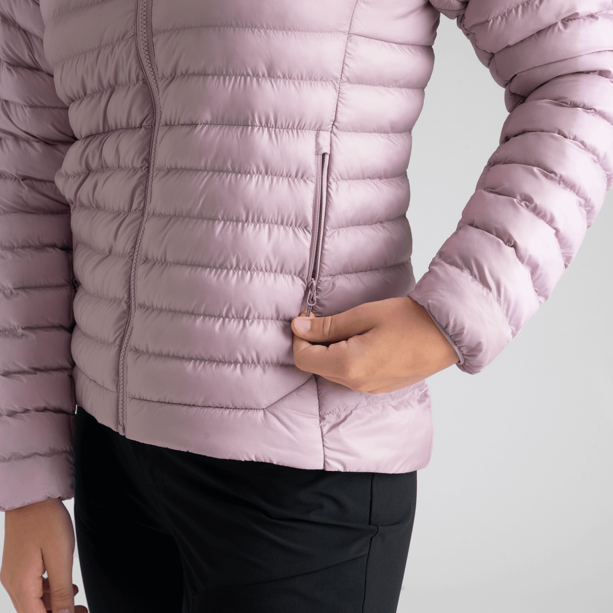 Nubaro Women's Insulated Hooded Jacket — Lila Haze