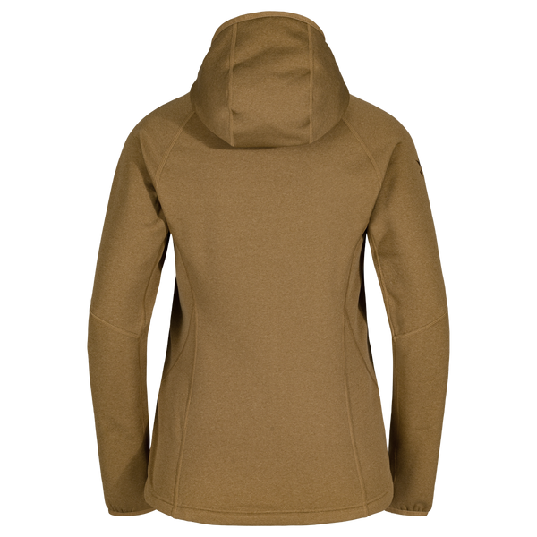 Amiko Women's Fleece Hooded Jacket — Golden Brown