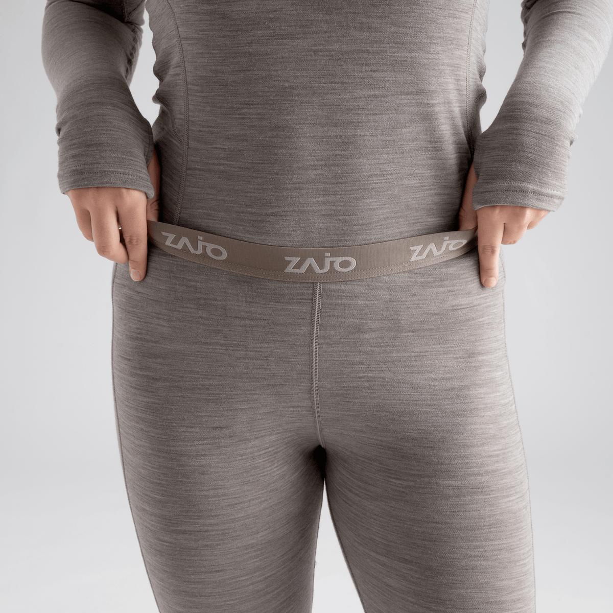 Hejma Women's Merino High Waist Pants — Taupe Beige