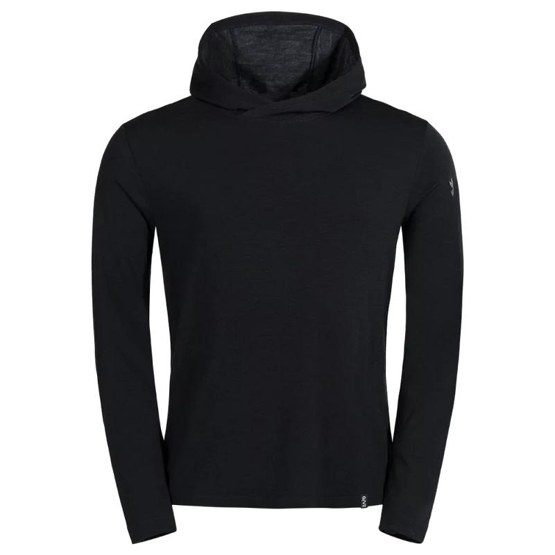 Kora Men's Merino Hoodie — Black