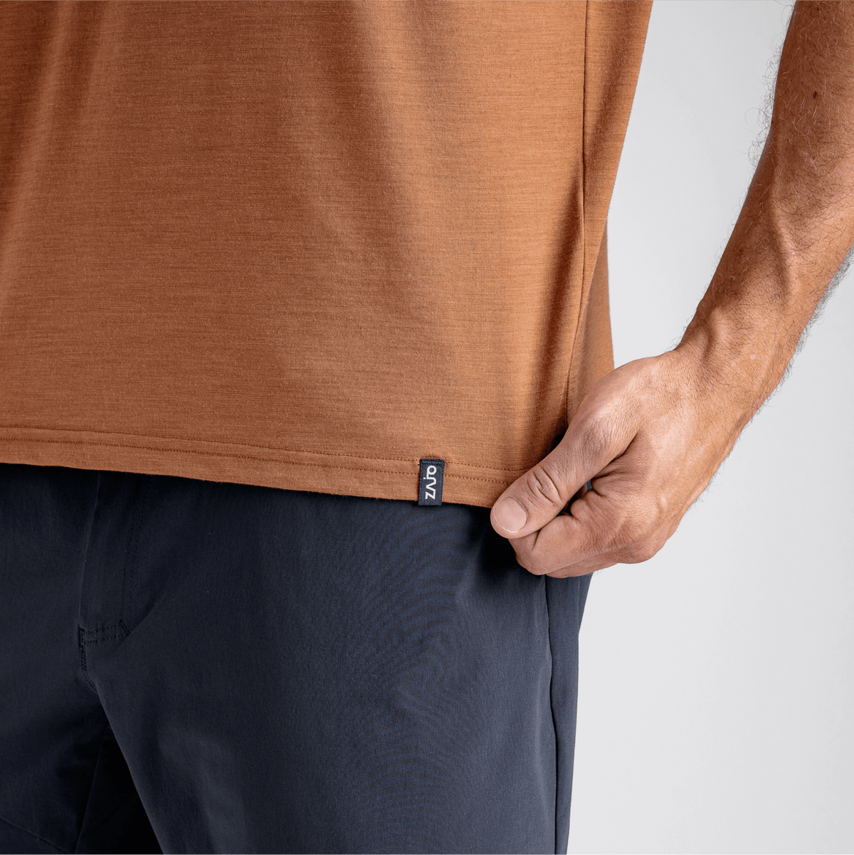 Kora Men's Merino Graphic T-shirt — Falcon Grey Element