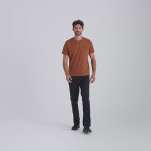 Kora Men's Merino T-shirt — Decadent Red