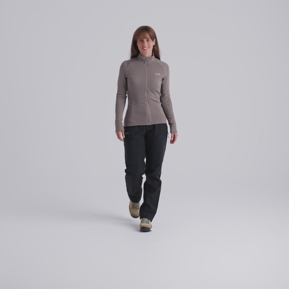 Kovri Women's Merino Grid Jacket — Taupe Beige