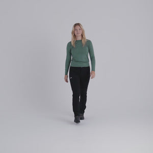 Senti Women's Merino Longsleeve — Thyme Green