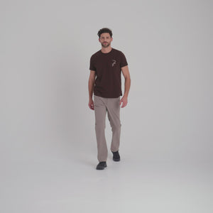 Arbo Men's Organic Cotton T-shirt — Dark Green Element