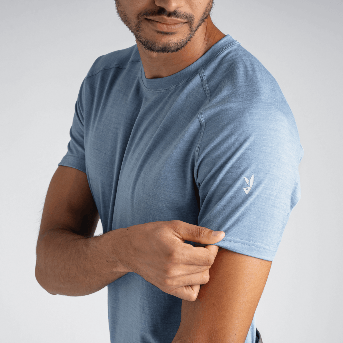 Senti Men's Merino T-shirt — Dark Navy
