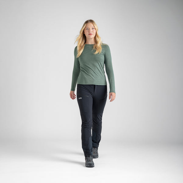 Senti Women's Merino Longsleeve — Thyme Green